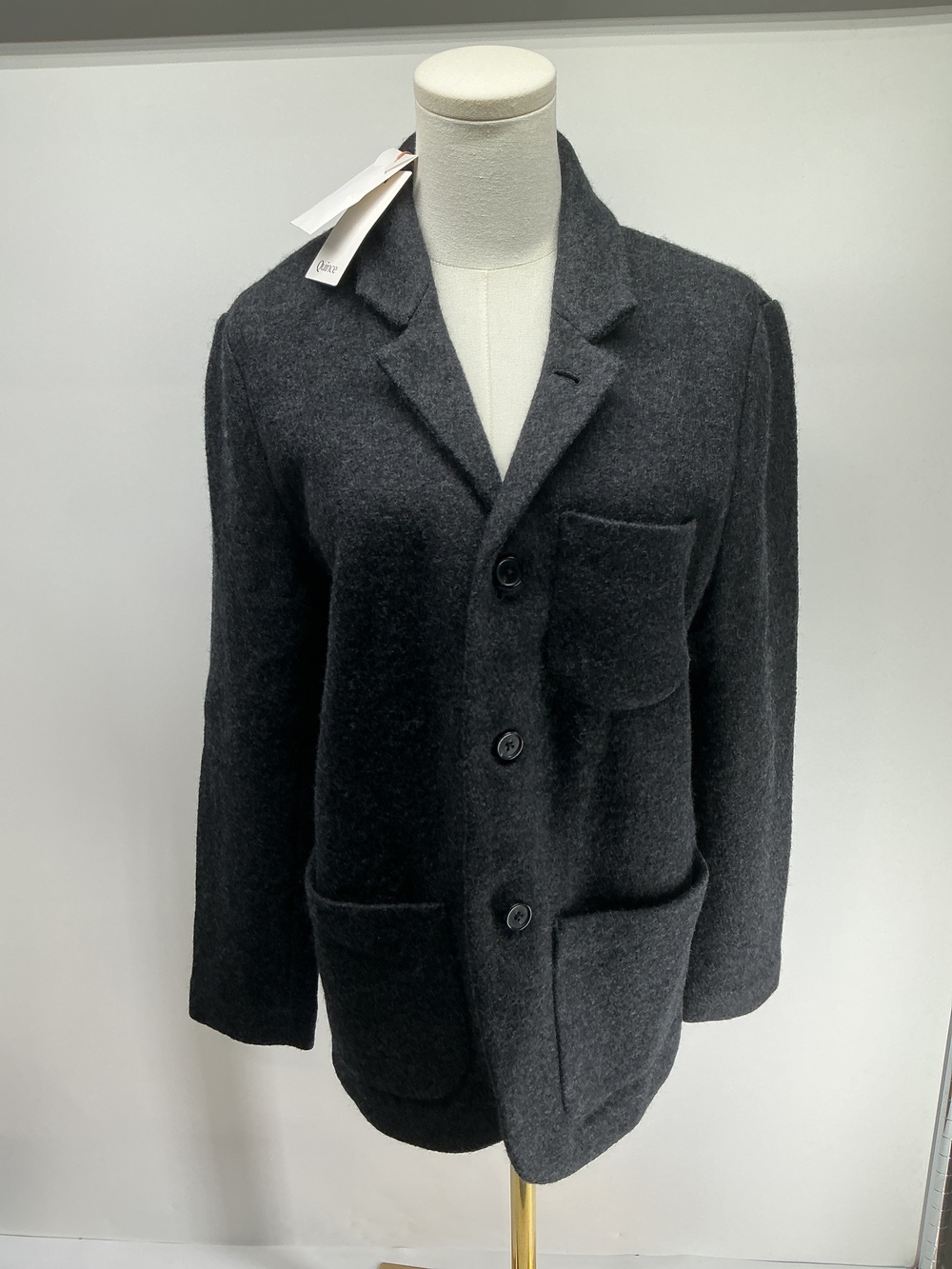 Boiled Wool Cashmere Blazer